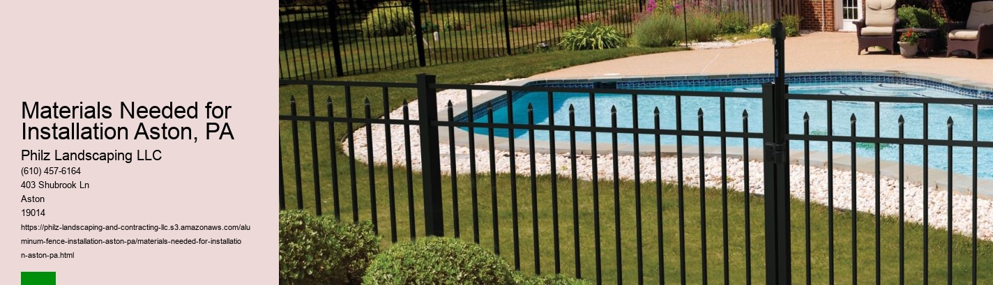 Materials Needed for Installation Aston, PA