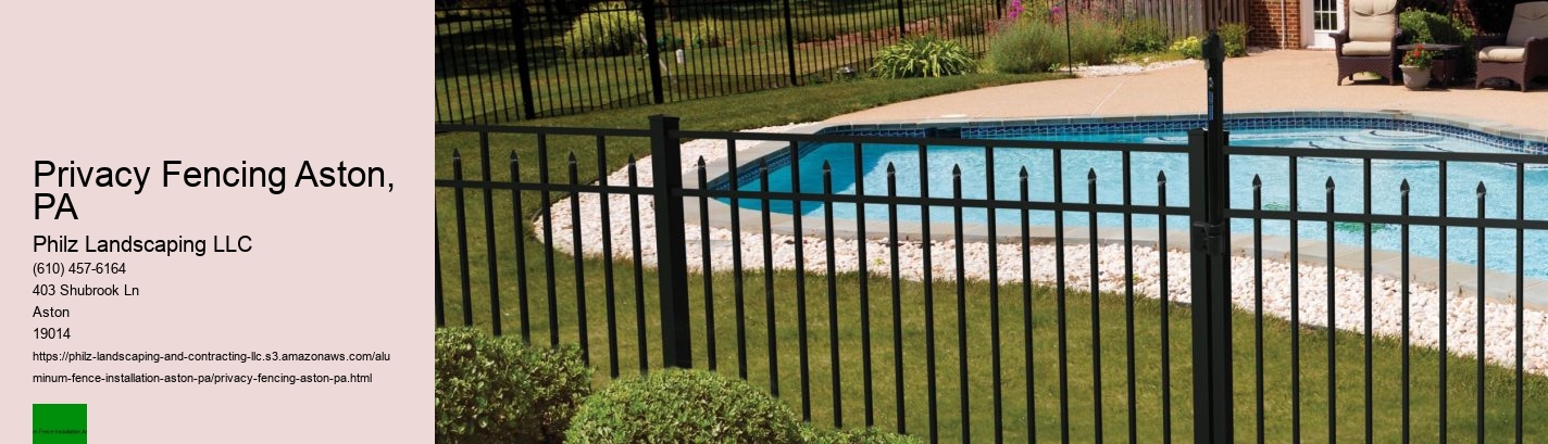 Privacy Fencing Aston, PA